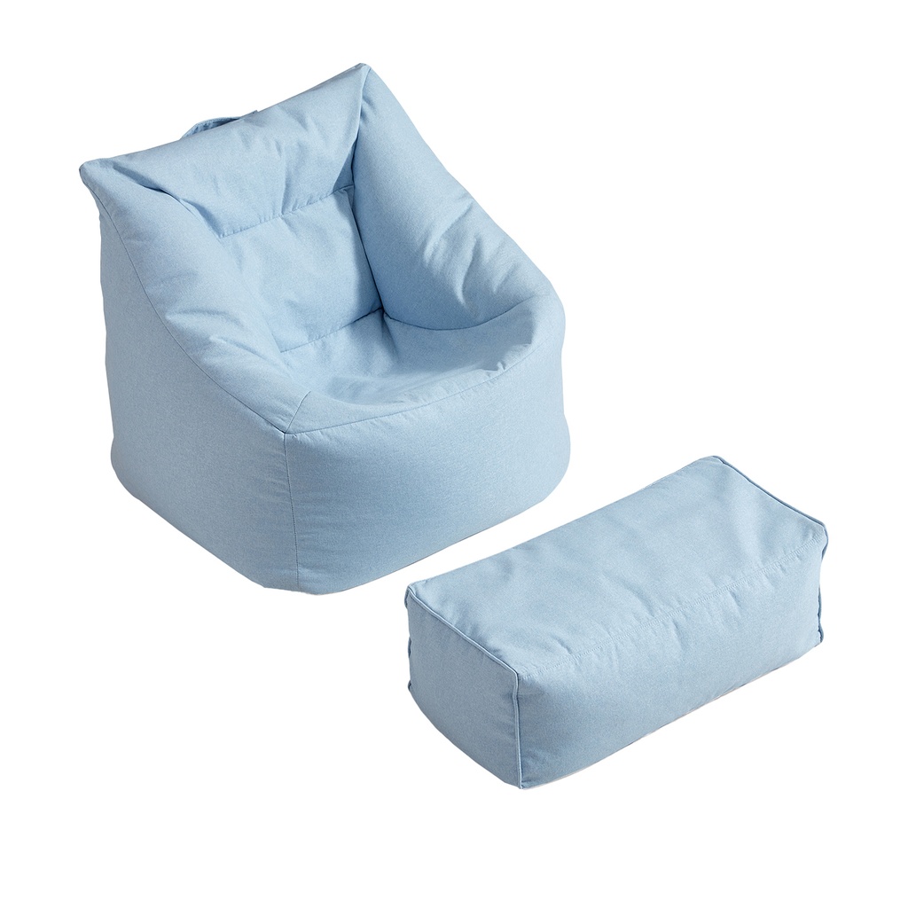 Pouf Evan azul + ottoman