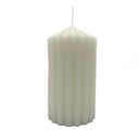Vela ranura ancha blanca 7x13cm