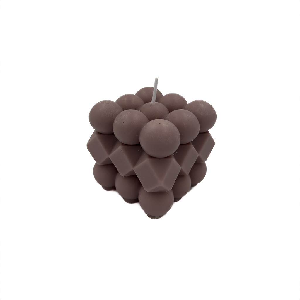 Vela cubo rubik café 6cm