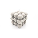 Vela cubo rubik  blanco 6cm