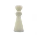 Vela acanalada 13,5cm blanca