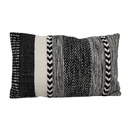 Cojín Boho líneas BN 30x50cm