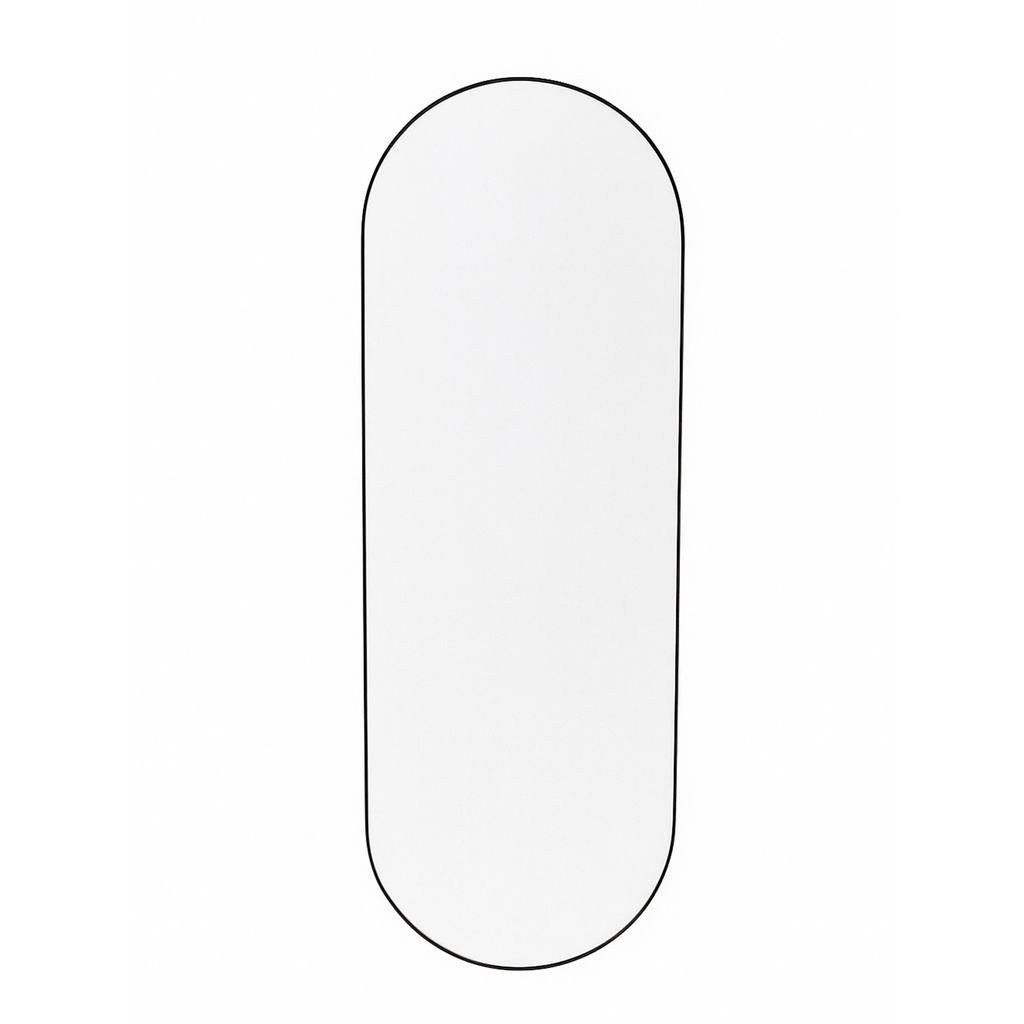 Espejo ovalado 40x120cm Pill negro 