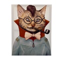 Canvas gato pipa 30x40cm