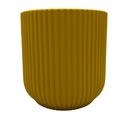 Macetero ranurado mostaza 14cm