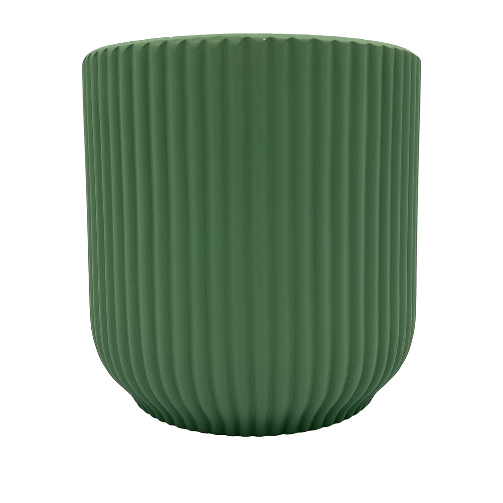 Macetero ranurado menta 14cm