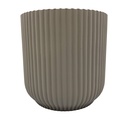 Macetero ranurado gris 14cm
