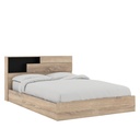 Cama 2 plazas Boegel café claro 200x150cm