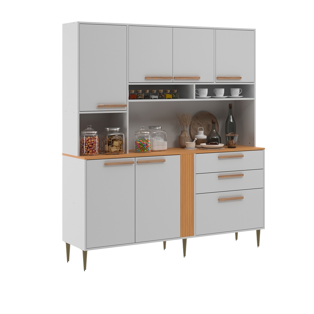 Cocina compacta Helena blanco