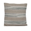 Cojín tejido rayas beige 45x45cm