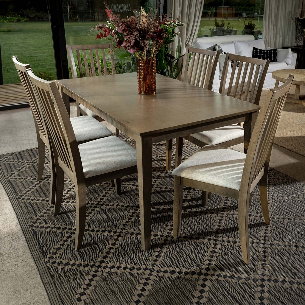 Juego Comedor 6 sillas Balui gris