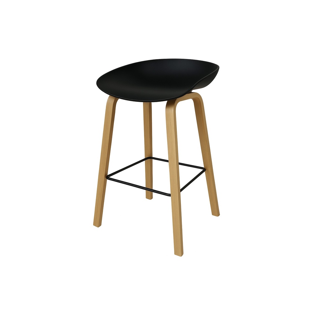 Silla bar Pierre negro