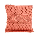 Cojín macrame rosado 45x45cm
