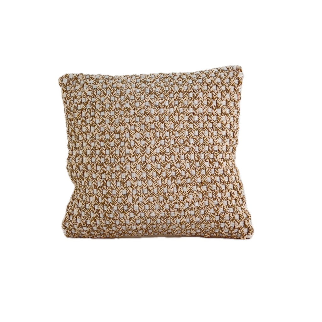 Cojín Pet tejido beige 45x45cm
