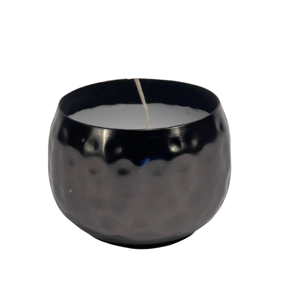 Vela con bowl negro 7cm