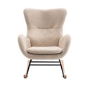 Silla mecedora Corinna beige