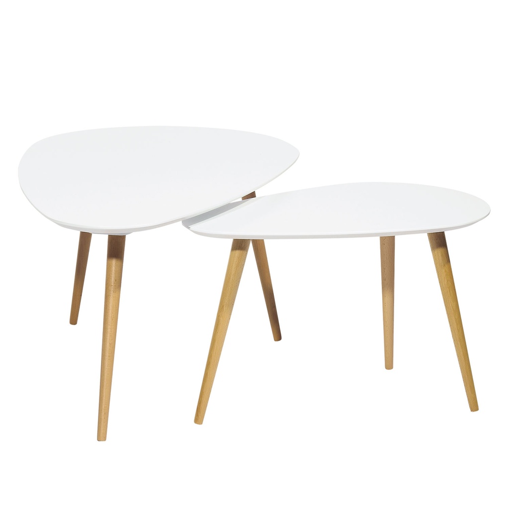 Mesa centro nórdica Gyda set de 2