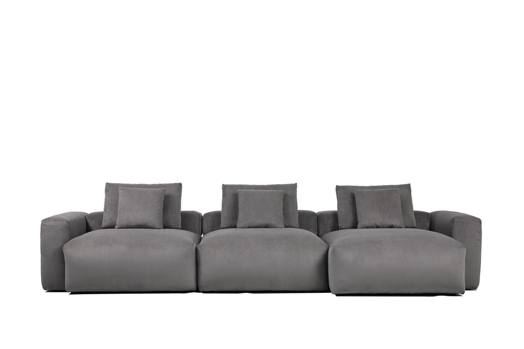 Sofá modular derecho Dante gris