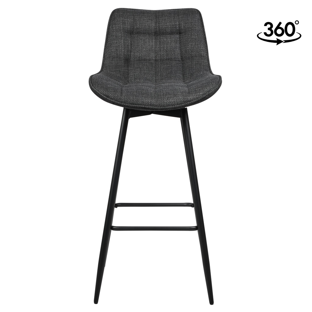 Silla bar Rabat negro