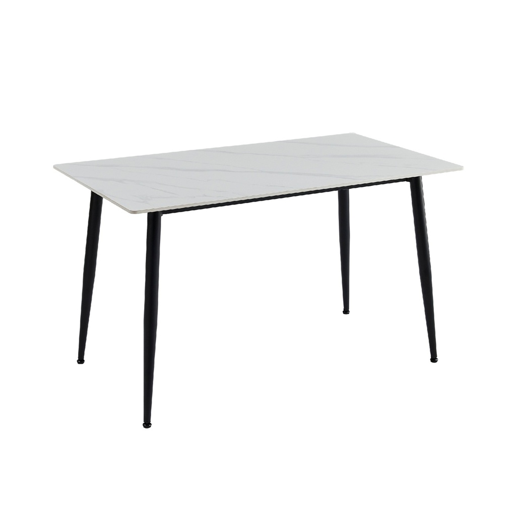 Mesa comedor 4 puestos Khissa blanco mate