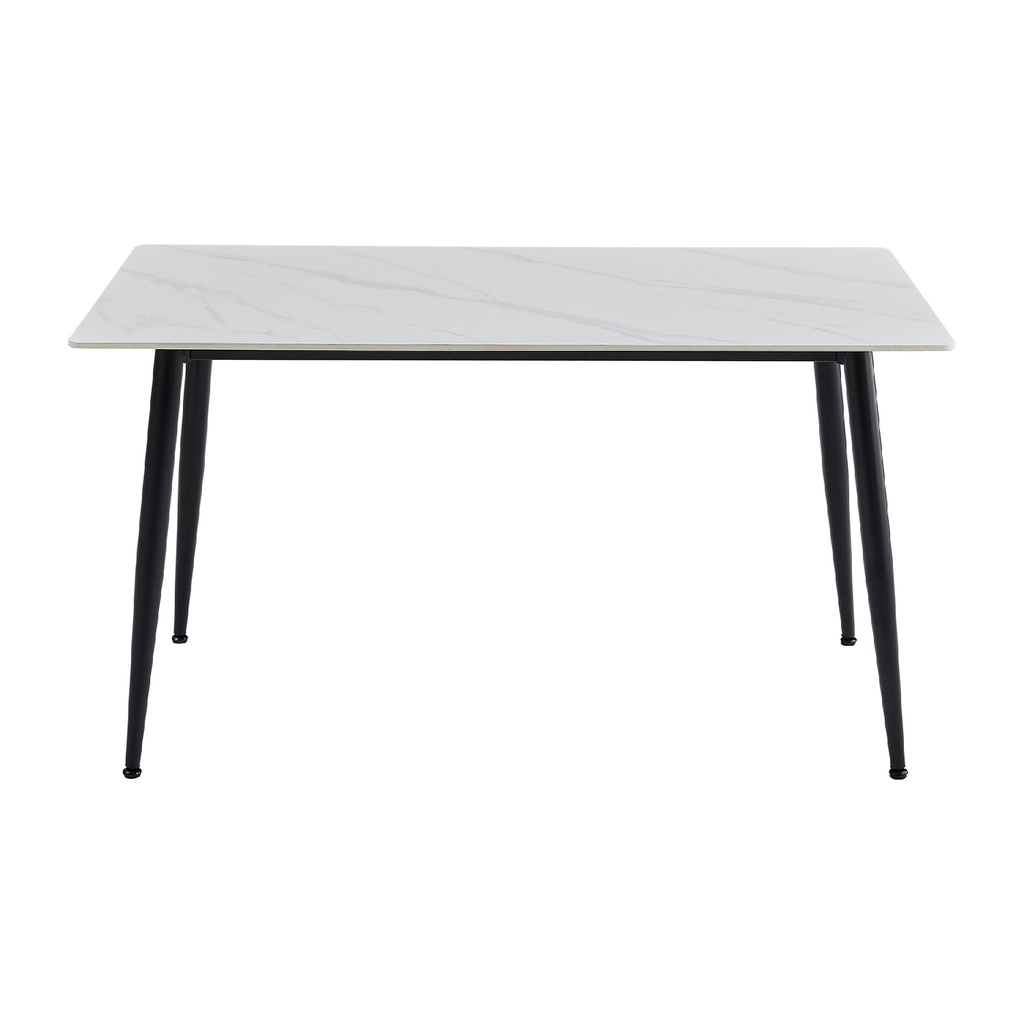 Mesa comedor 4 puestos Khissa blanco mate