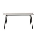 Mesa comedor 4 puestos Khissa gris mate
