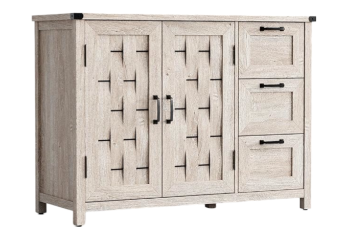 Buffet 3 cajones 2 puertas Vinh gris