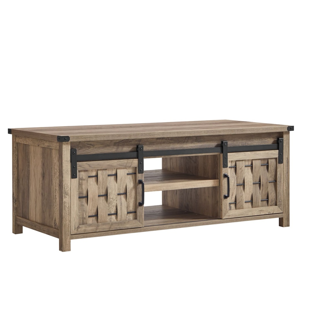 Mesa centro 2 puertas Vinh café