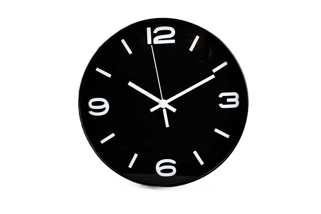 Reloj pared negro 29cm
