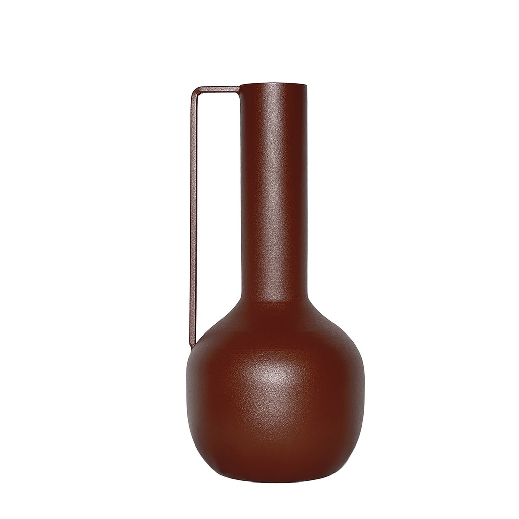 Florero metal Lari 25cm café