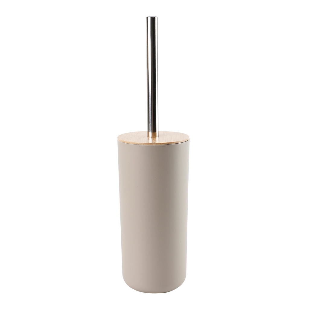 Cepillo WC plástico beige bambú