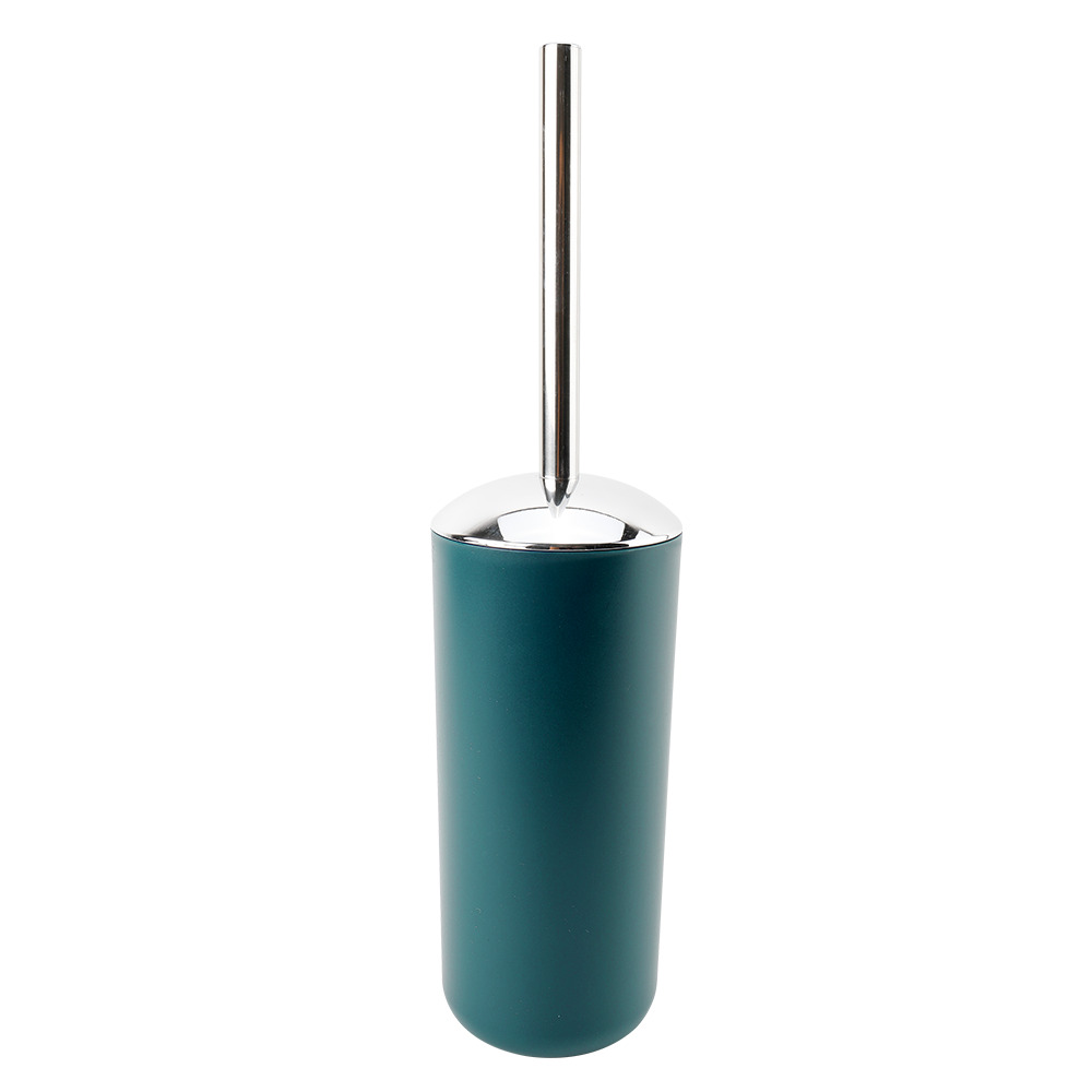 Cepillo WC plástico plateado negro