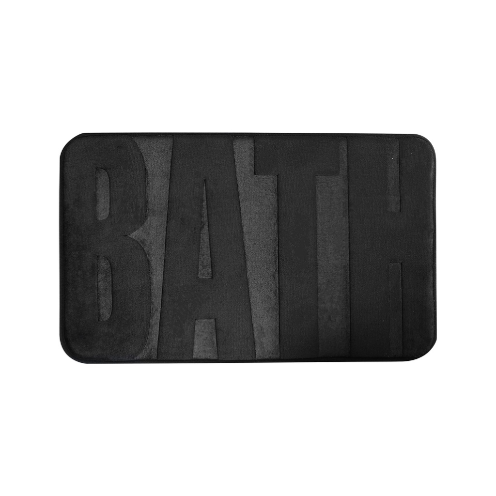 Piso de baño Bath negro 75x45cm