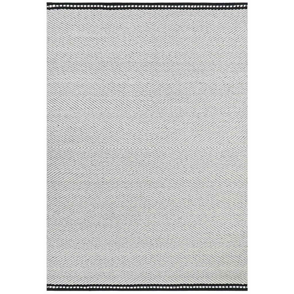 Alfombra 120x180cm Kanigo marfil/negro