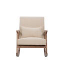 Silla mecedora Jane beige