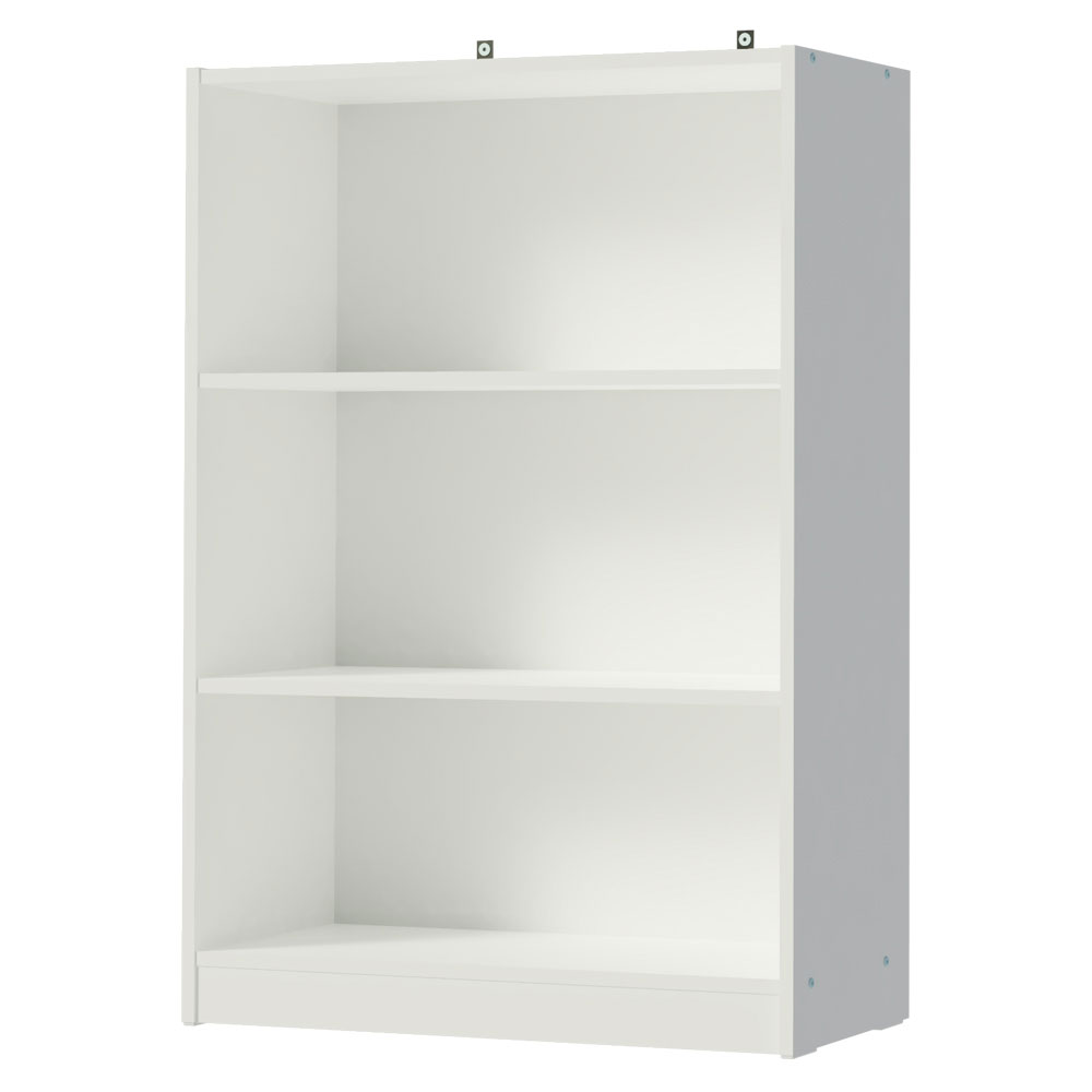 Librero Vercelli 3 niveles blanco