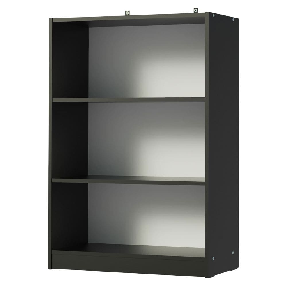 Librero Vercelli 3 niveles negro