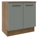 Base cocina Agata gris 2 puertas 80cm