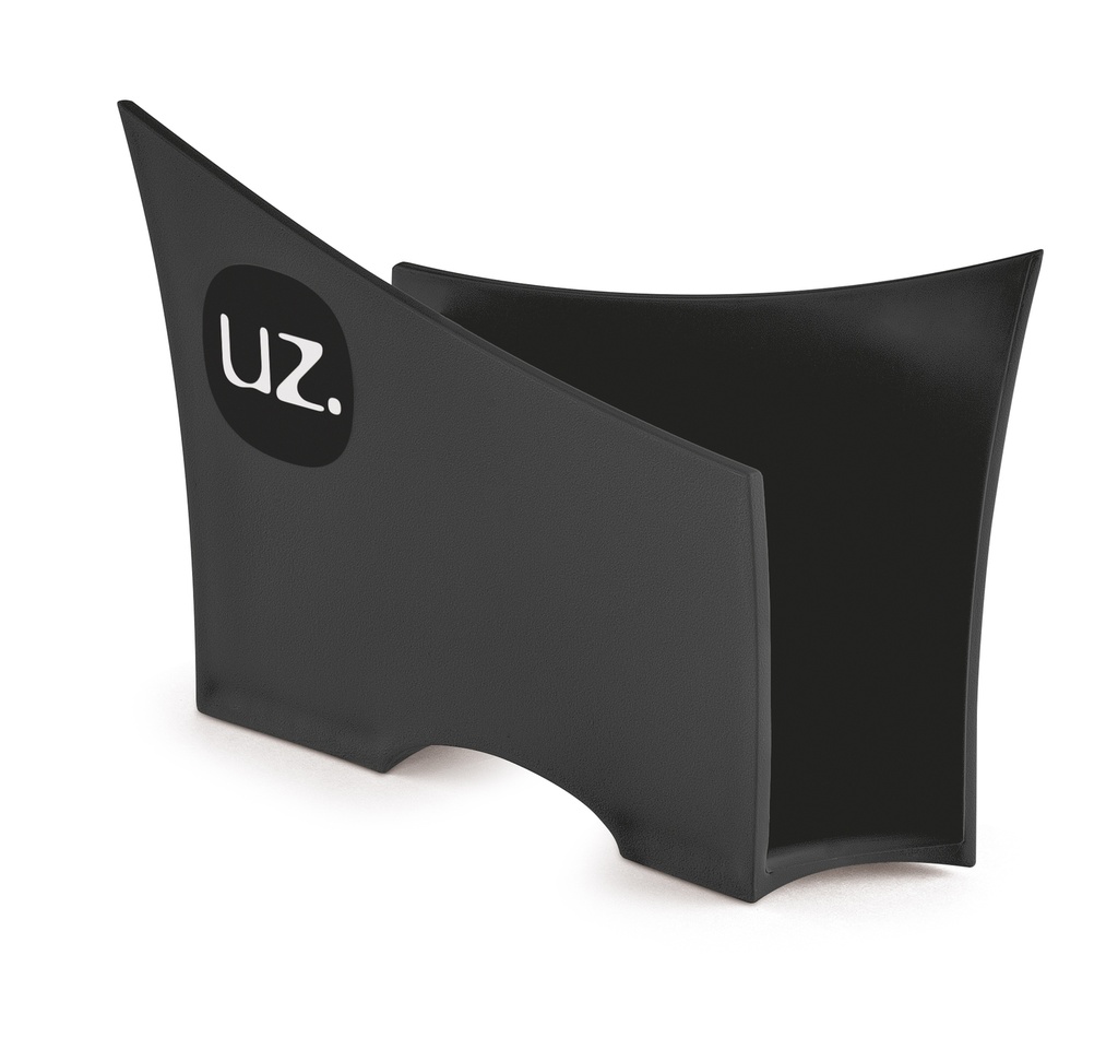 Servilletero plástico negro 15x3,5x10cm