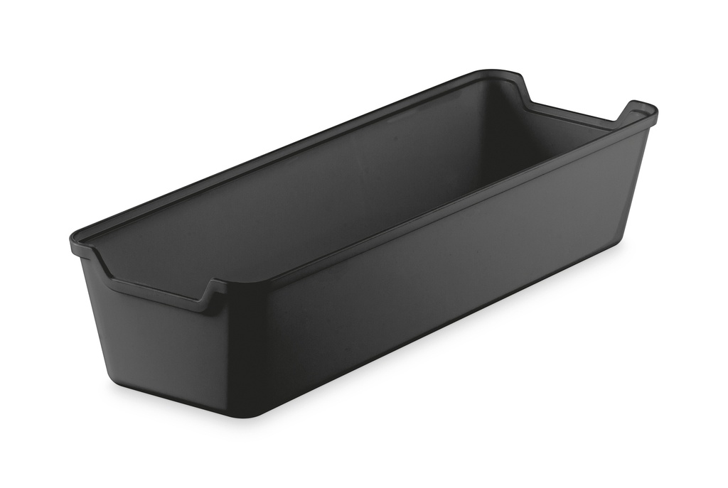 Caja organizadora plástico negro 26x8,5x5,5cm