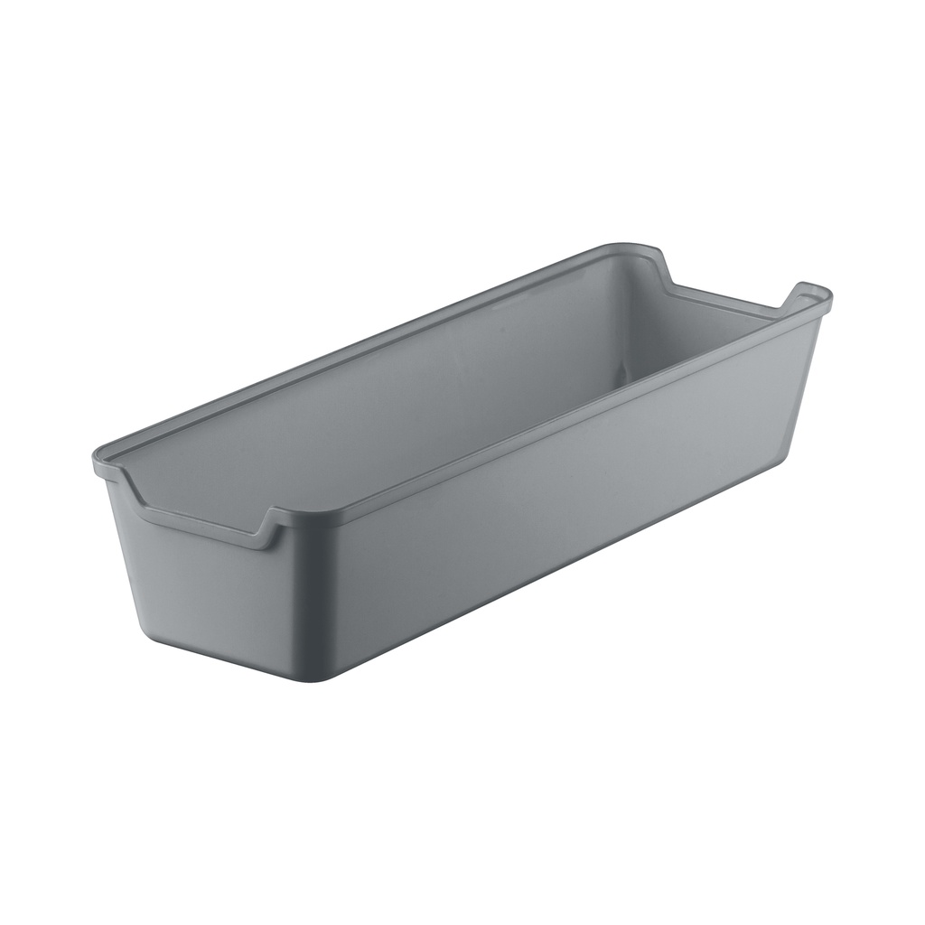 Caja organizadora plástico gris 26x8,5x5,5cm
