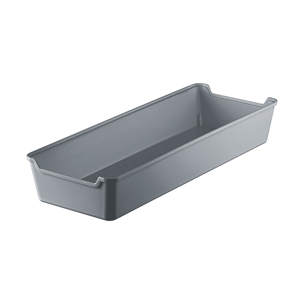 Caja organizadora plástico gris 34,5x12,5x5,5cm