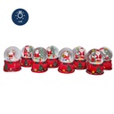 Bola de cristal navideña 6cm c/luz