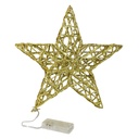 Figura navideña 30cm 20 luces LED estrella