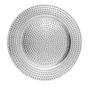 Plato melamina 33cm plateado 2