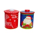 Galletero lata navidad redondo surtido 12x13cm