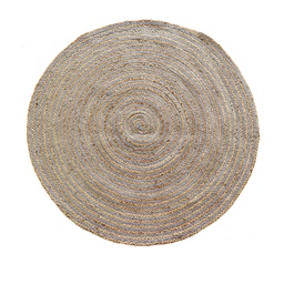 [230008970] Alfombra living yute circular nat/algod 90cm