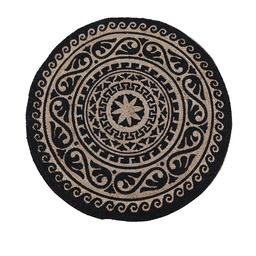 [230008960] Alfombra yute black 90cm