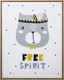 [230000306] Canvas oso free Spirit 40x50cm