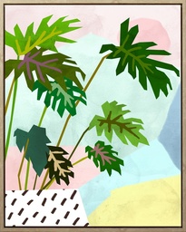 [230000298] Canvas hojas tropicales 40x50cm